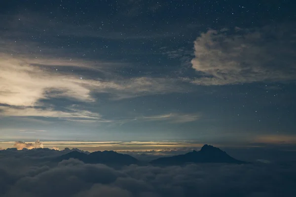 Hermoso Cielo Estrellado Noche — Foto de Stock