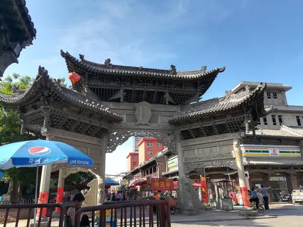 Der Chinesische Tempel Der Stadt China — Stockfoto