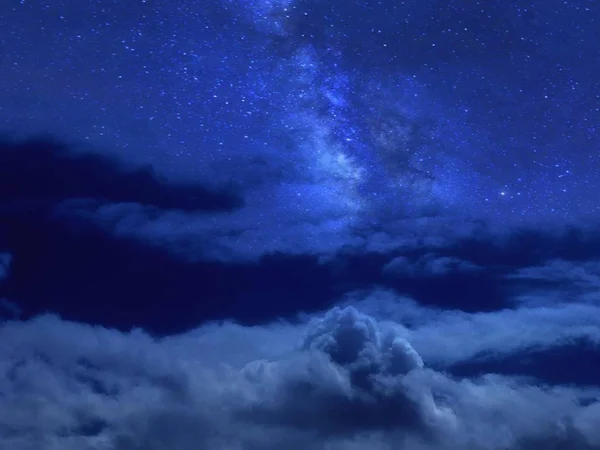 Bela Noite Céu Estrelado — Fotografia de Stock