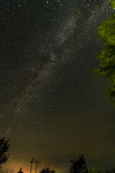 Galaxia Vía Láctea Cielo Estrellas — Foto de Stock