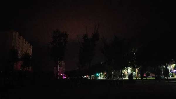 Noche Ciudad — Foto de Stock