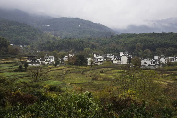 Vista Las Montañas Valle Del Pueblo — Foto de Stock