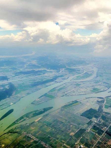 Vista Aérea Ciudad China — Foto de Stock