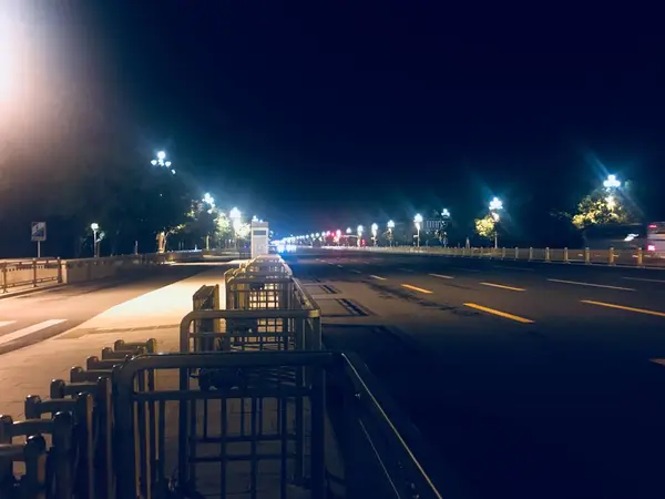 Hermosa Vista Nocturna Ciudad — Foto de Stock