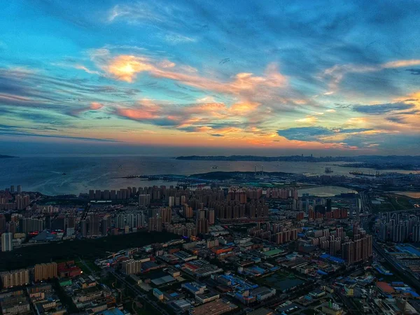 Vista Ciudad Atardecer —  Fotos de Stock