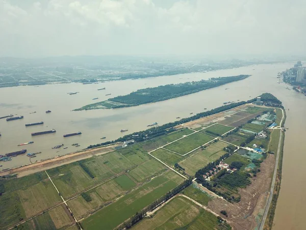 Vista Aérea Ciudad China — Foto de Stock