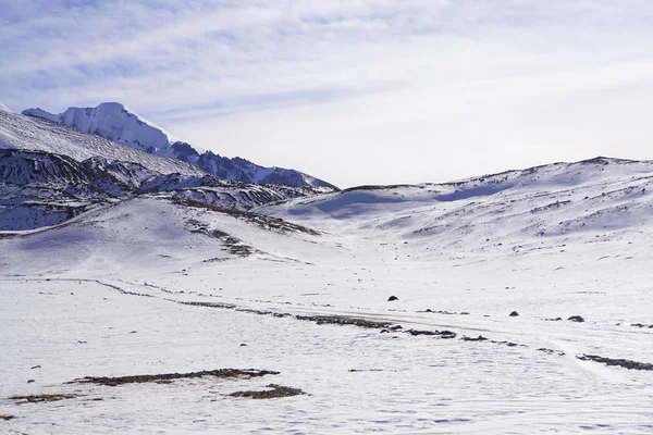 Paisaje Invernal Las Montañas Los Alpes — Foto de Stock