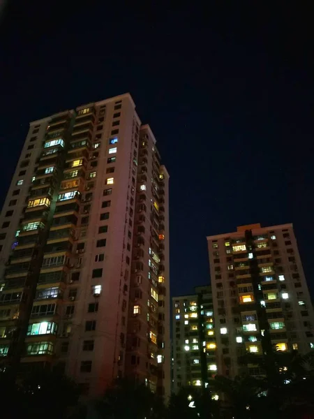 Hermosa Vista Nocturna Ciudad — Foto de Stock