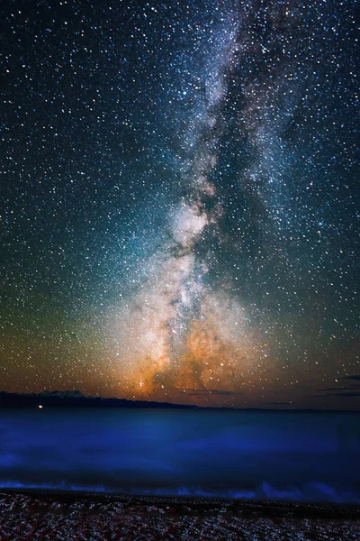 Mléčná Dráha Galaxie Noční Obloze — Stock fotografie