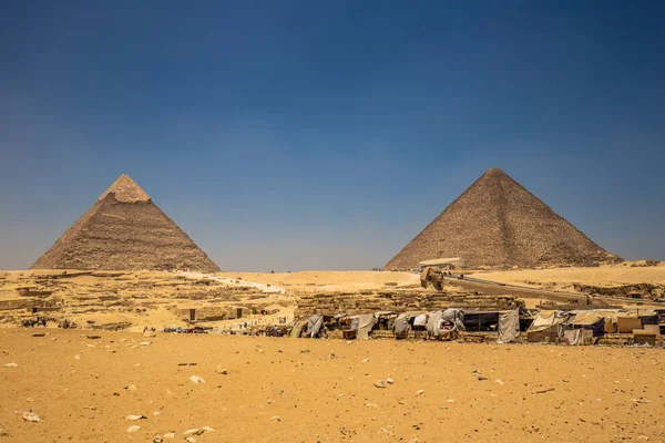 Piramidele Din Giza Egipt — Fotografie, imagine de stoc