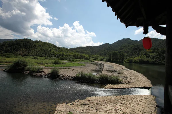 Vista Las Montañas Río Fondo — Foto de Stock