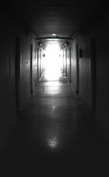 Порожній Підземний Тунель Світлом Тіні — стокове фото