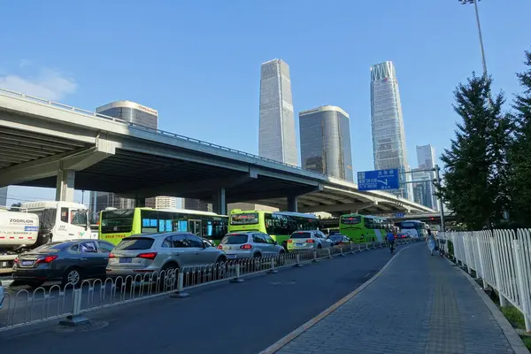 Vista Ciudad Shanghai China — Foto de Stock