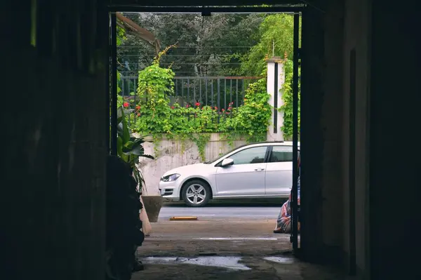 Coche Moderno Ciudad — Foto de Stock