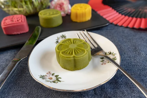 Grüner Tee Mit Zitrone Und Zucker — Stockfoto