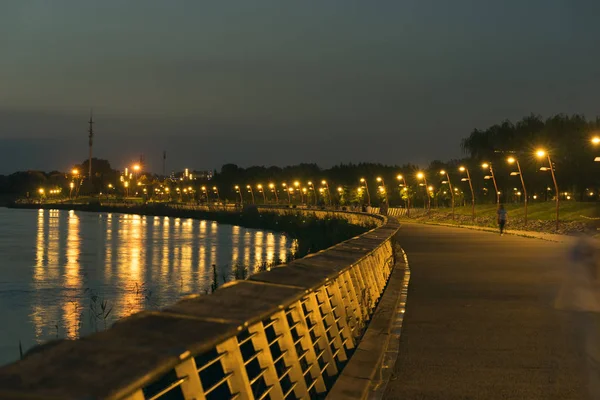 Bela Vista Noturna Cidade — Fotografia de Stock