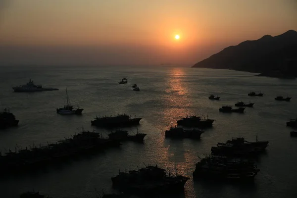 Hermoso Atardecer Sobre Mar — Foto de Stock