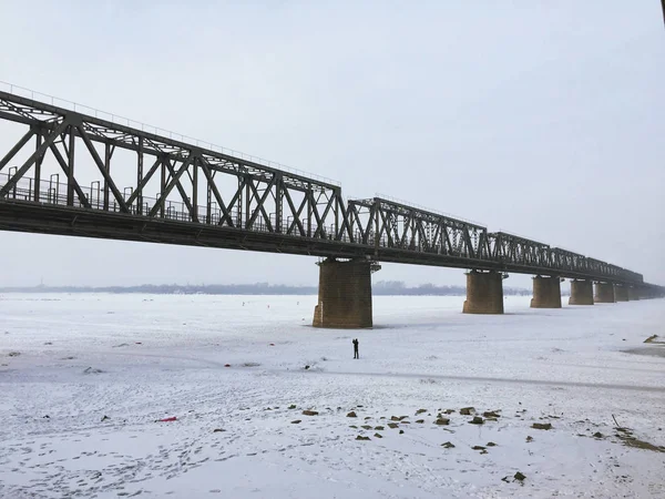 Vista Del Puente Invierno — Foto de Stock