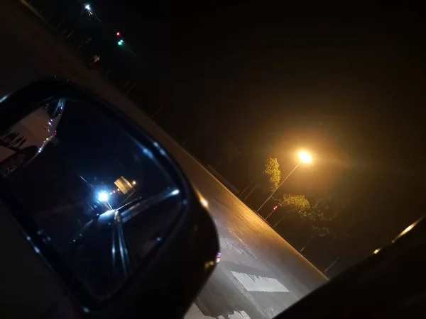 Stock image car driving on a road