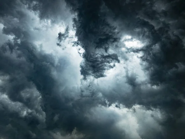 Nuvens Chuvosas Céu Escuro — Fotografia de Stock