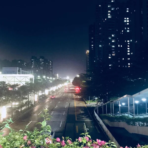 Hermosa Vista Nocturna Ciudad — Foto de Stock