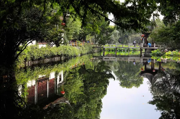 Vieja Ciudad Del Parque Los Países Bajos — Foto de Stock