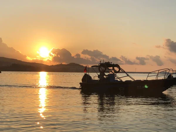 Puesta Sol Mar — Foto de Stock