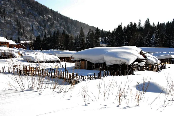 Paisaje Invernal Las Montañas — Foto de Stock