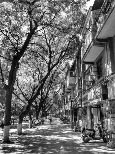 Calle Céntrica Ciudad Casas Pueblo Arquitectura — Foto de Stock