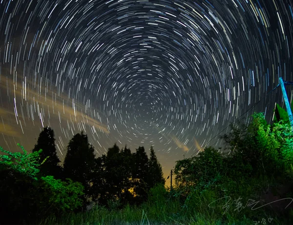 Όμορφη Νύχτα Έναστρο Ουρανό — Φωτογραφία Αρχείου