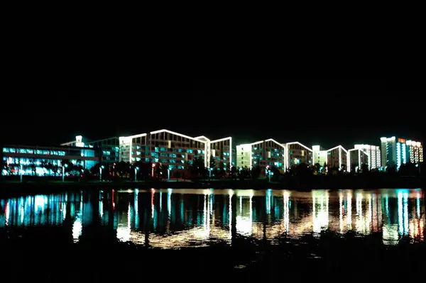 Hermosa Vista Nocturna Ciudad — Foto de Stock