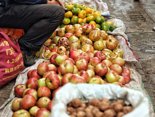 Productos Frescos Mercado Los Agricultores Locales — Foto de Stock