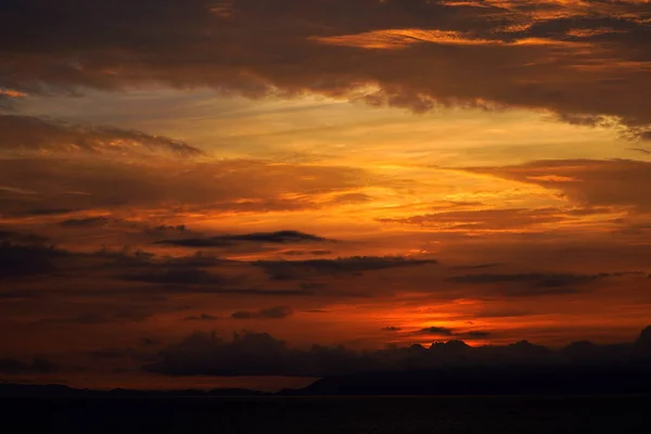 Vista Del Bellissimo Tramonto — Foto Stock