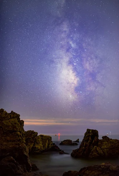 Hermoso Cielo Estrellado Noche — Foto de Stock