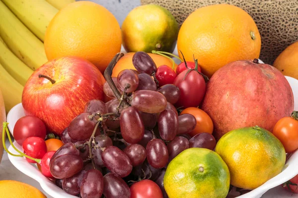 Frutas Verduras Una Cesta — Foto de Stock