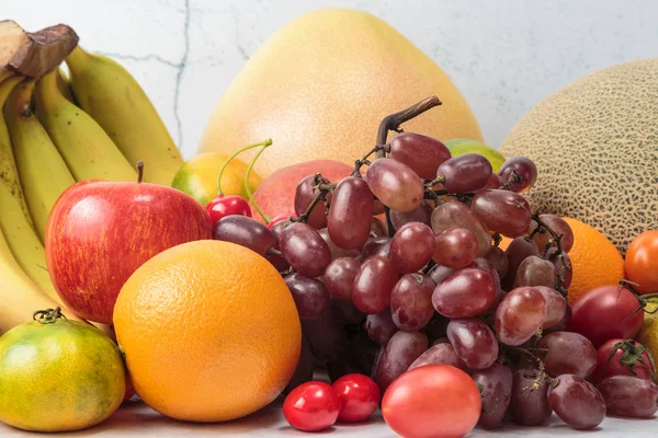 Frutas Verduras Sobre Fondo Blanco — Foto de Stock