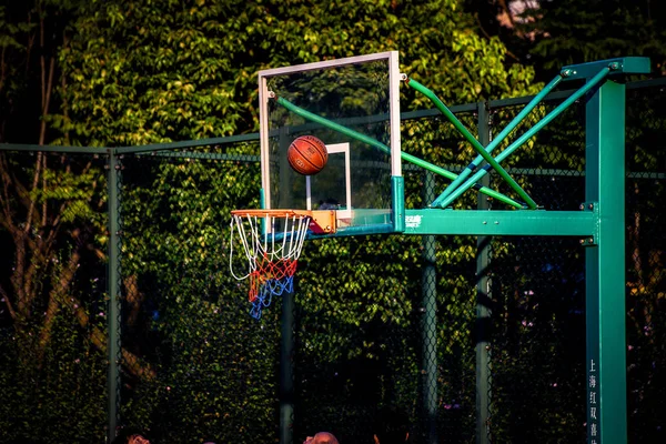 basketball hoop in the park