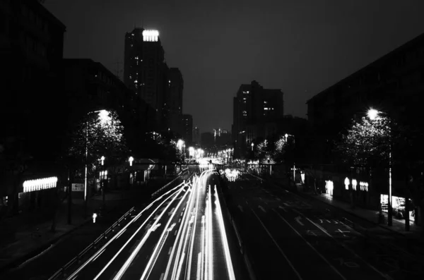 Ночной Вид Город Манхэттен Нью Йорк — стоковое фото