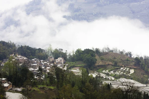 Vista Las Montañas Ciudad Tailandia — Foto de Stock