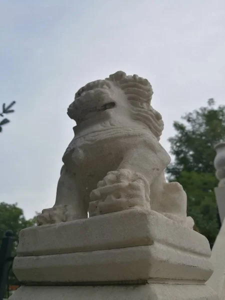 Estatua León Parque — Foto de Stock