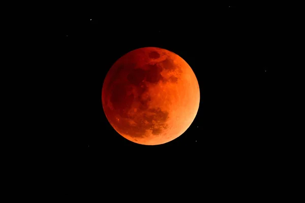 Луна Ночном Небе Лунная Астрономия — стоковое фото