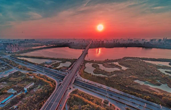 Vista Aérea Ciudad Bangkok Polonia — Foto de Stock