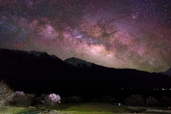 Hermoso Cielo Estrellado Noche — Foto de Stock