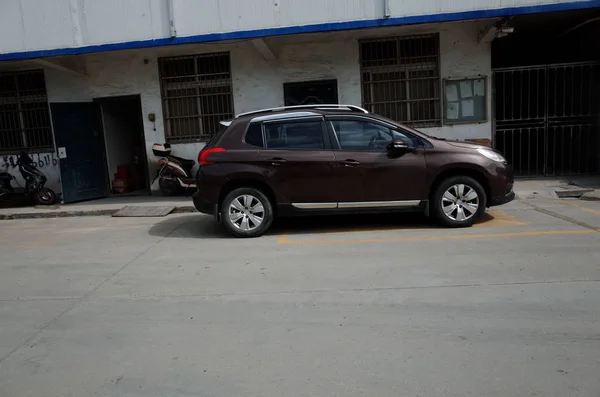 Estacionamiento Coches Ciudad — Foto de Stock