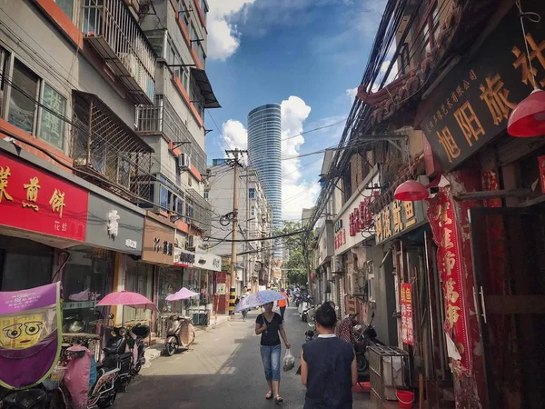 Vista Calle Ciudad China — Foto de Stock