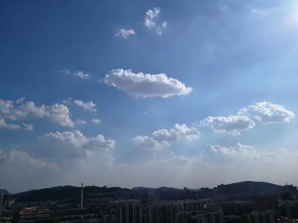 stock image beautiful landscape with clouds and sky