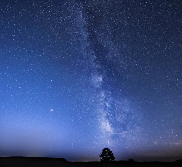 Milchstraße Sterne Himmel Und Galaxie — Stockfoto