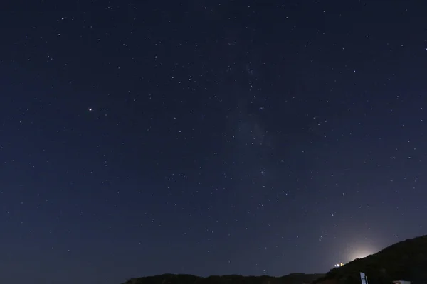 Hermoso Cielo Estrellado Noche — Foto de Stock