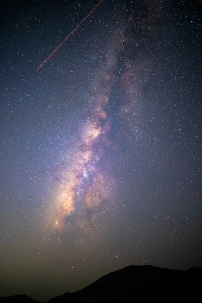 Mléčná Dráha Galaxie Noční Obloze Hvězdy — Stock fotografie