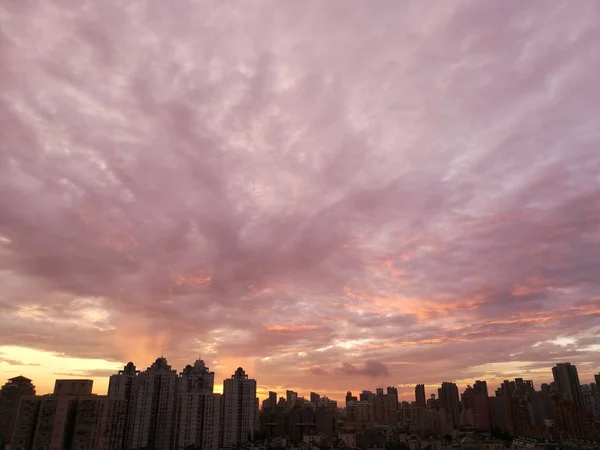 City Skyline Clouds Sky — Stock Photo, Image